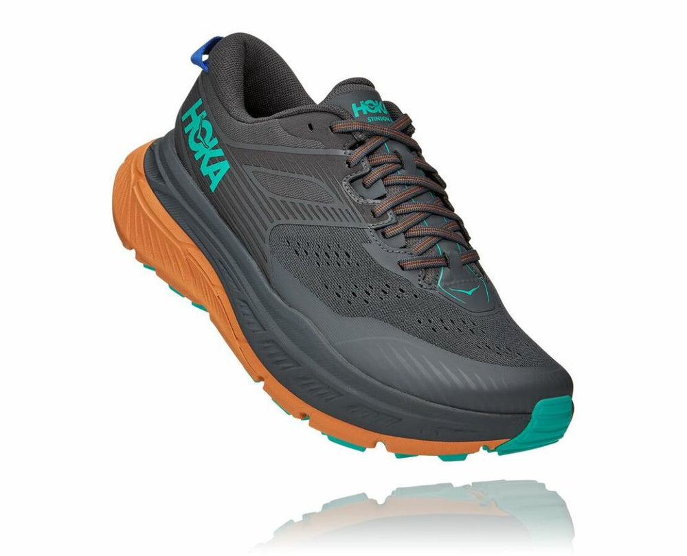 Men Trail Running | HOKA ONE ONE Stinson Atr 6 Castlerock / Desert Sun