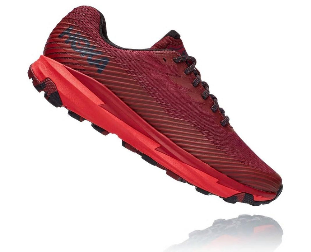 Men Trail Running | HOKA ONE ONE Torrent 2 Cordovan / High Risk Red