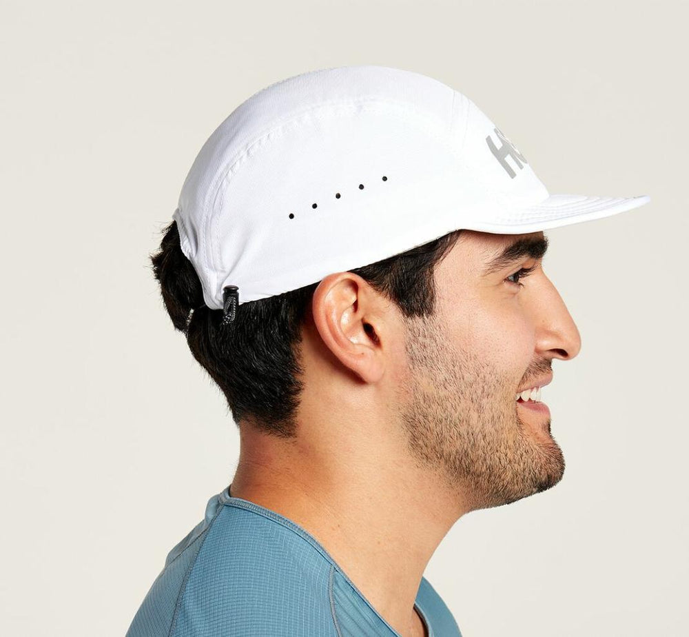 Men/Women Accessories | HOKA ONE ONE All Gender Packable Trail Hat White / Castlerock