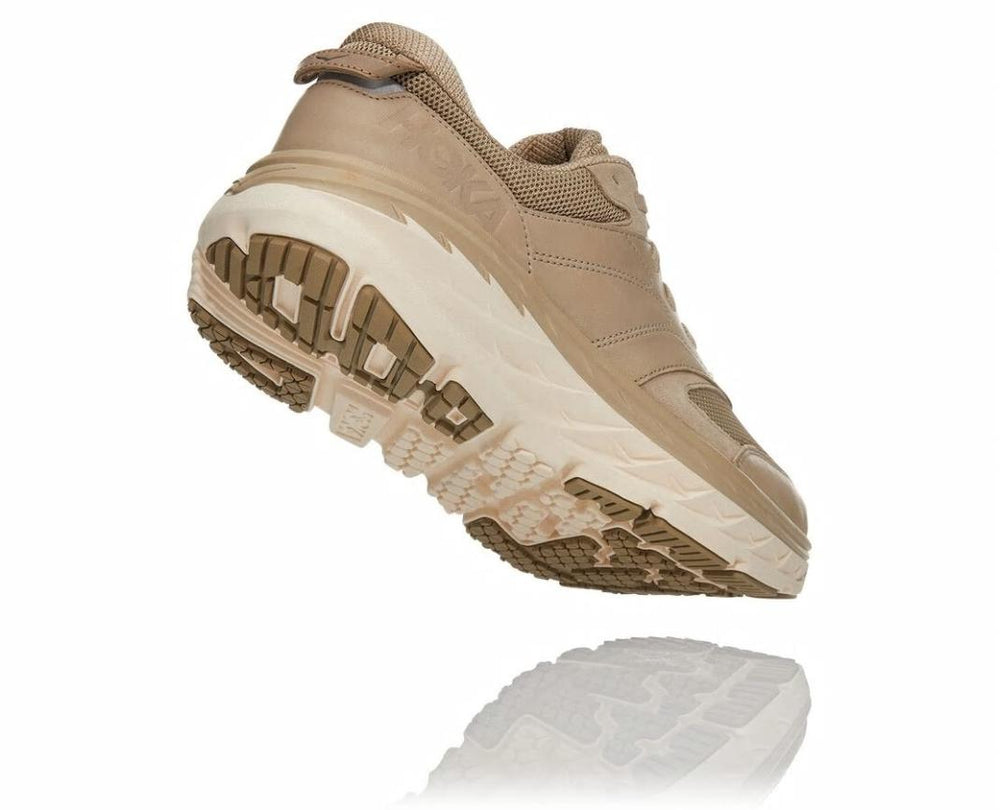 Men/Women Road Running | HOKA ONE ONE All Gender Bondi L Dune / Oxford Tan