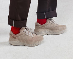 Men/Women Road Running | HOKA ONE ONE All Gender Bondi L Suede Simply Taupe / Pumice Stone