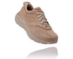 Men/Women Road Running | HOKA ONE ONE All Gender Bondi L Suede Simply Taupe / Pumice Stone