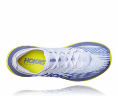 Men/Women Road Running | HOKA ONE ONE All Gender Carbon X-SPE White / Blue Ice
