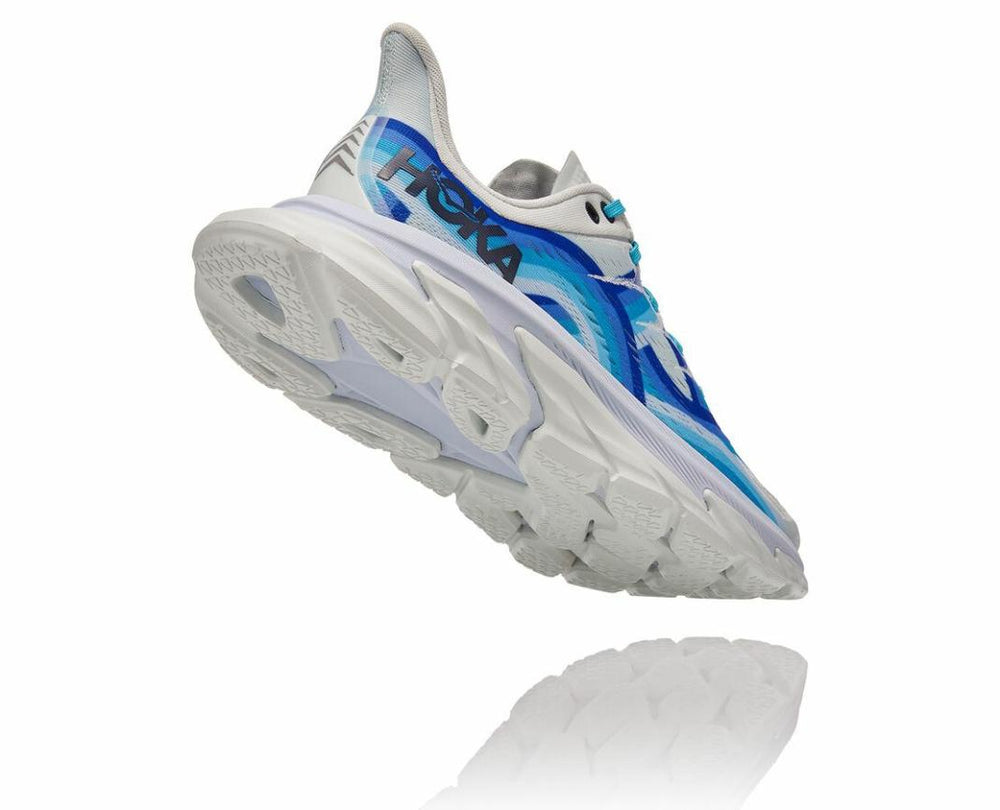 Men/Women Road Running | HOKA ONE ONE All Gender Clifton Edge Geometric Dazzling Blue / Blue Flower