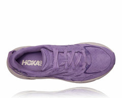 Men/Women Road Running | HOKA ONE ONE All Gender Clifton L Suede Chalk Violet / Lilac Ash
