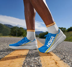 Men/Women Road Running | HOKA ONE ONE All Gender Rocket X White / Diva Blue