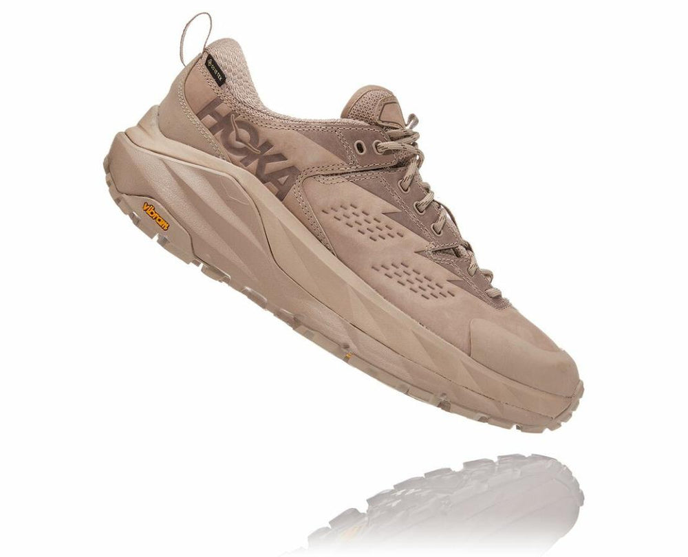 Men/Women Trail Running | HOKA ONE ONE All Gender Kaha Low GORE-TEX Simply Taupe / Bungee Cord