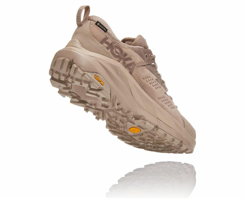 Men/Women Trail Running | HOKA ONE ONE All Gender Kaha Low GORE-TEX Simply Taupe / Bungee Cord