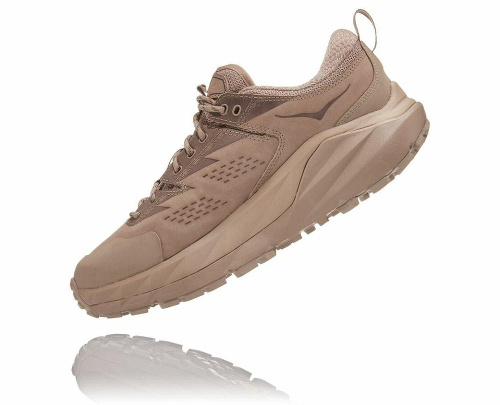 Men/Women Trail Running | HOKA ONE ONE All Gender Kaha Low GORE-TEX Simply Taupe / Bungee Cord