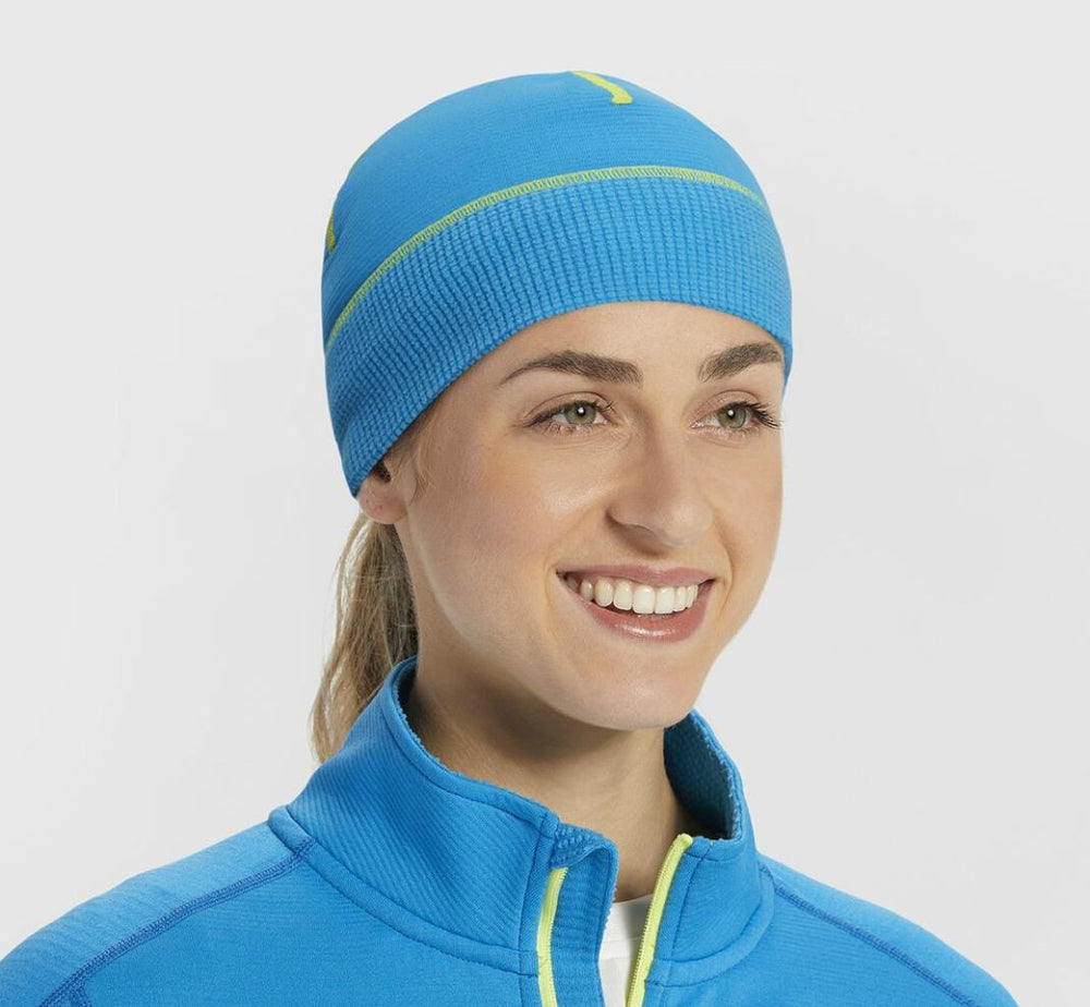 Women Accessories | HOKA ONE ONE Performance Beanie Diva Blue / Citrus