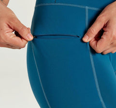 Women Bottoms | HOKA ONE ONE Performance Crop Tight Moroccan Blue