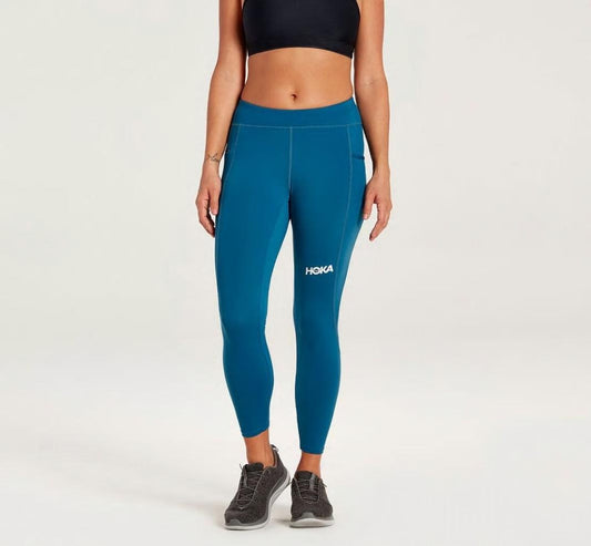 Women Bottoms | HOKA ONE ONE Performance Crop Tight Moroccan Blue