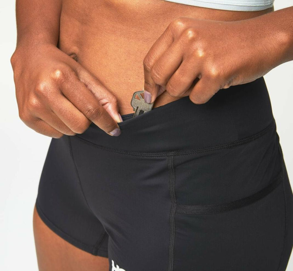 Women Bottoms | HOKA ONE ONE Performance Knit 3" Short Black