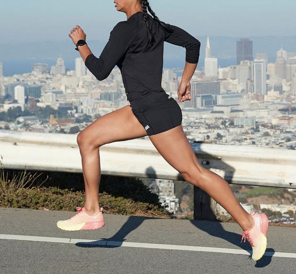 Women Bottoms | HOKA ONE ONE Performance Knit 3" Short Black