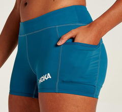 Women Bottoms | HOKA ONE ONE Performance Knit 3" Short Moroccan Blue