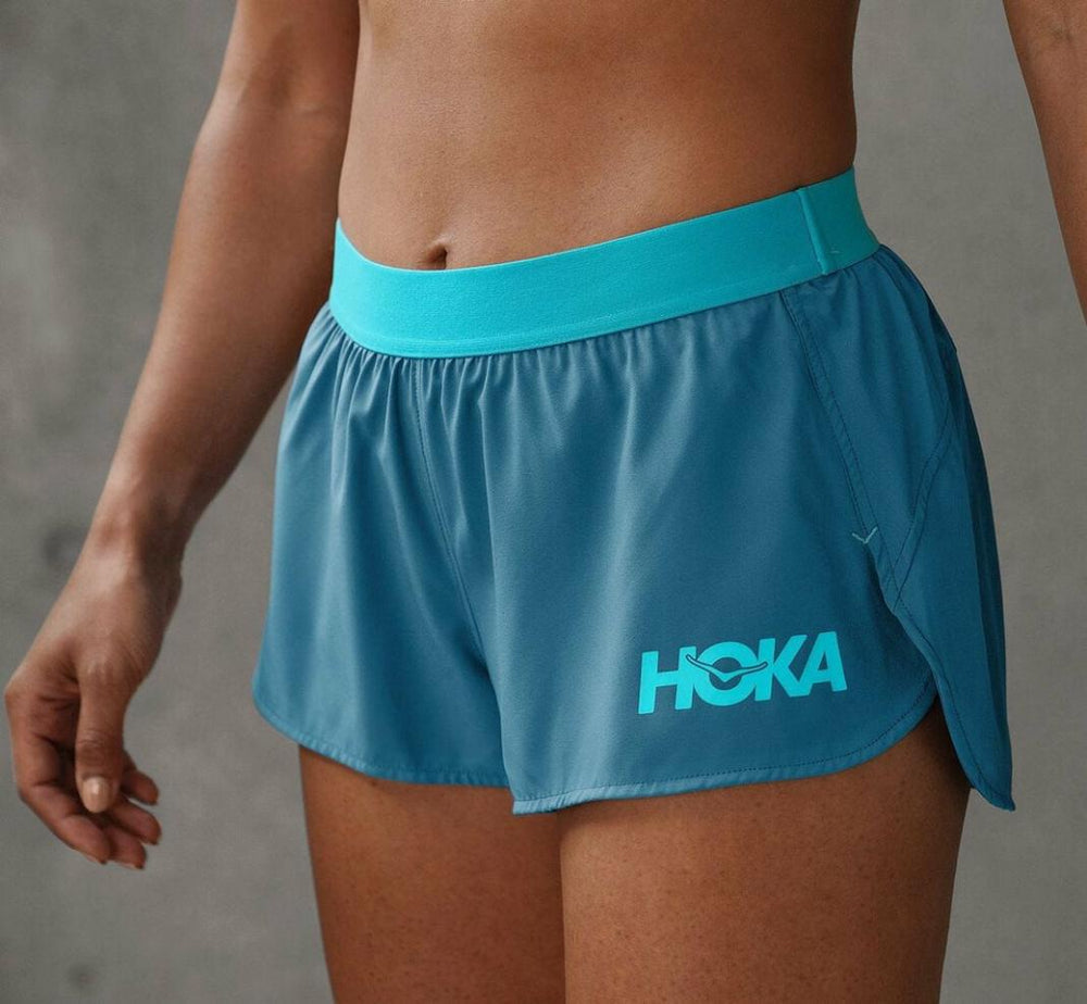 Women Bottoms | HOKA ONE ONE Performance Woven 2" Short Real Teal