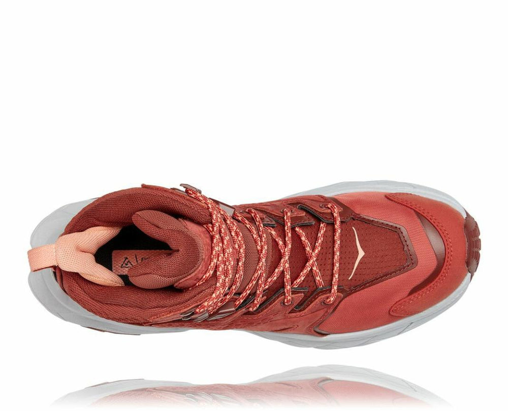 Women Hiking & Backpacking | HOKA ONE ONE Anacapa Mid GORE-TEX Hot Sauce / Cherry Mahogany