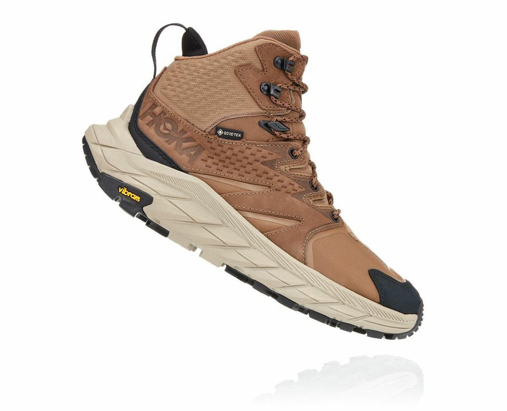 Women Hiking & Backpacking | HOKA ONE ONE Anacapa Mid GORE-TEX Otter / Black
