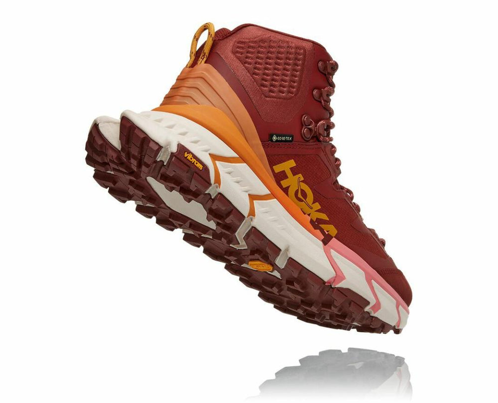Women Hiking & Backpacking | HOKA ONE ONE TenNine Hike GORE-TEX Cherry Mahogany / Strawberry Ice