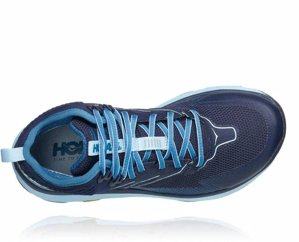 Women Hiking & Backpacking | HOKA ONE ONE Toa GORE-TEX Black Iris / Aquamarine