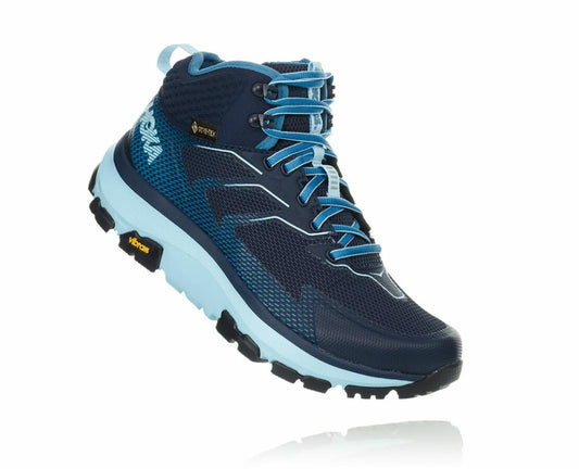 Women Hiking & Backpacking | HOKA ONE ONE Toa GORE-TEX Black Iris / Aquamarine