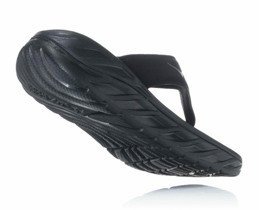 Women Recovery Sandals | HOKA ONE ONE ORA Recovery Flip Black / Dark Gull Gray
