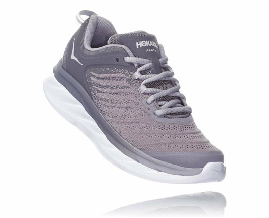 Women Road Running | HOKA ONE ONE Akasa Frost Gray /silver Sconce