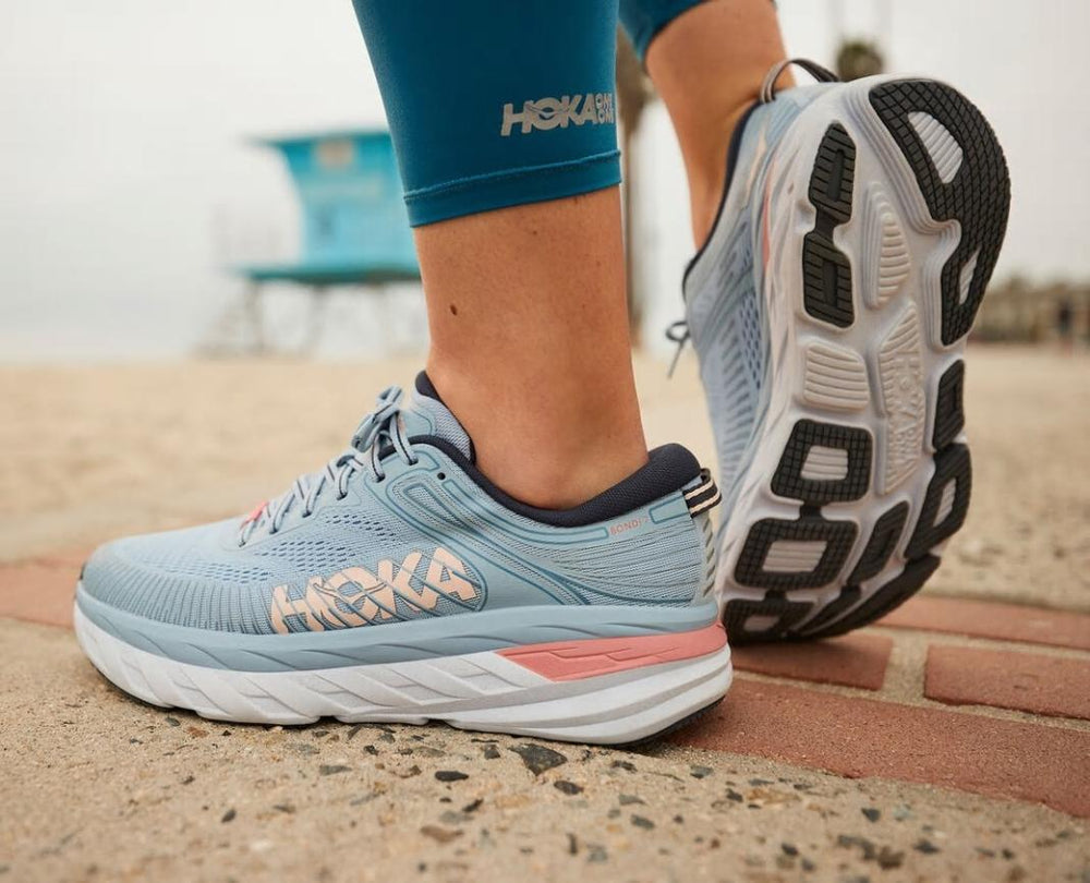 Women Road Running | HOKA ONE ONE Bondi 7 Blue Fog / Ombre Blue