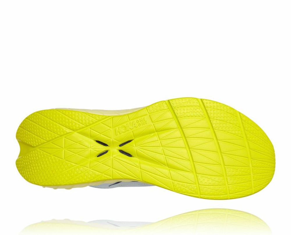 Women Road Running | HOKA ONE ONE Carbon X 2 Blue Flower / Luminary Green