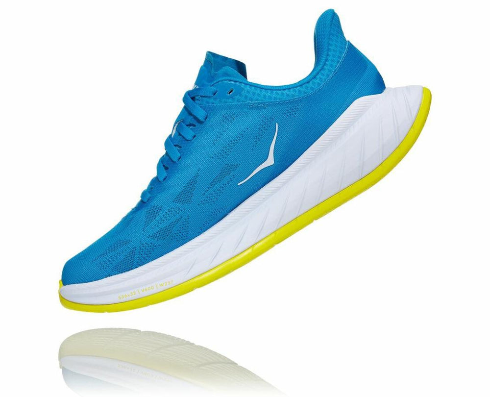 Women Road Running | HOKA ONE ONE Carbon X 2 Diva Blue / Citrus