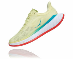 Women Road Running | HOKA ONE ONE Carbon X 2 Luminary Green / Hot Coral