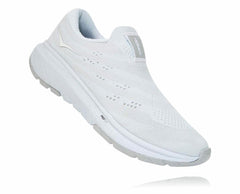 Women Road Running | HOKA ONE ONE Cavu 3 Slip White / Lunar Rock