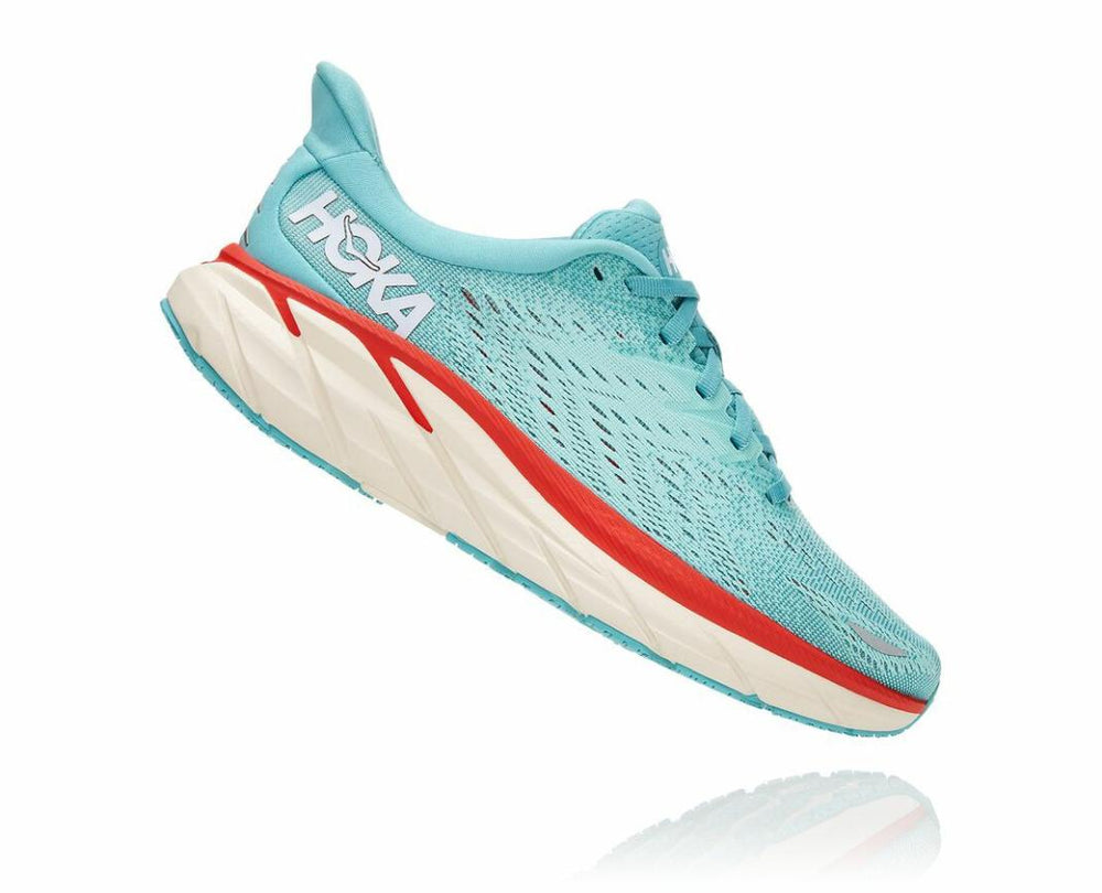 Women Road Running | HOKA ONE ONE Clifton 8 Aquarelle / Eggshell Blue