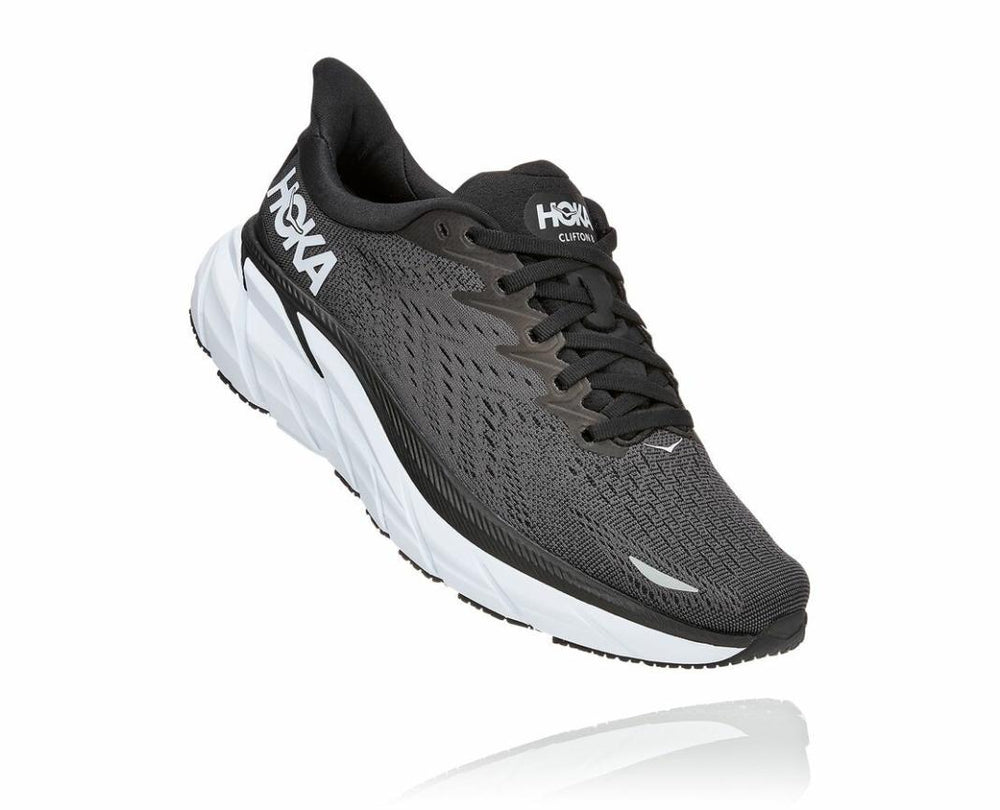 Women Road Running | HOKA ONE ONE Clifton 8 Black / White