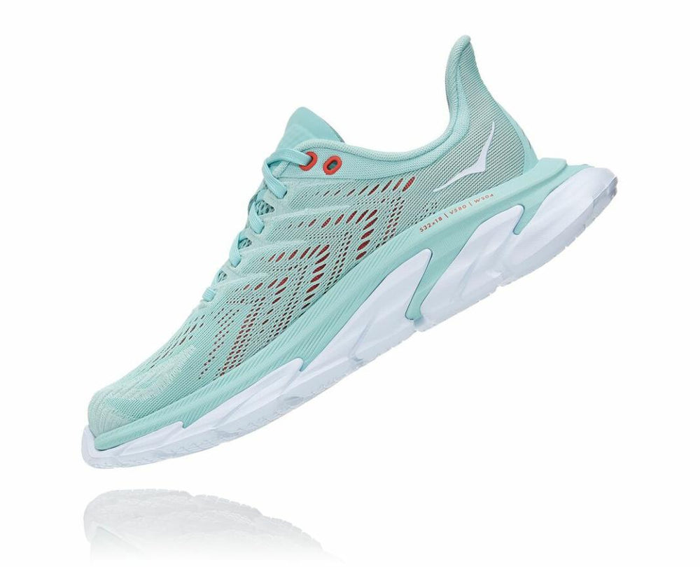 Women Road Running | HOKA ONE ONE Clifton Edge Eggshell Blue / White