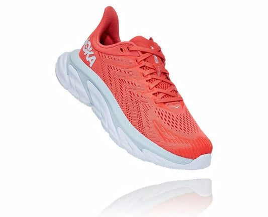 Women Road Running | HOKA ONE ONE Clifton Edge Hot Coral / White
