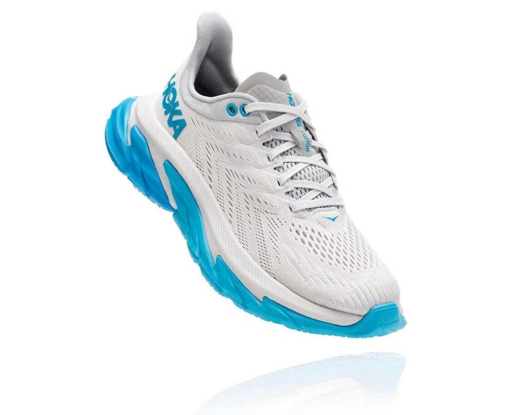 Women Road Running | HOKA ONE ONE Clifton Edge Nimbus Cloud / Cyan