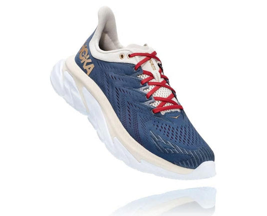 Women Road Running | HOKA ONE ONE Clifton Edge Vintage Indigo / Tofu