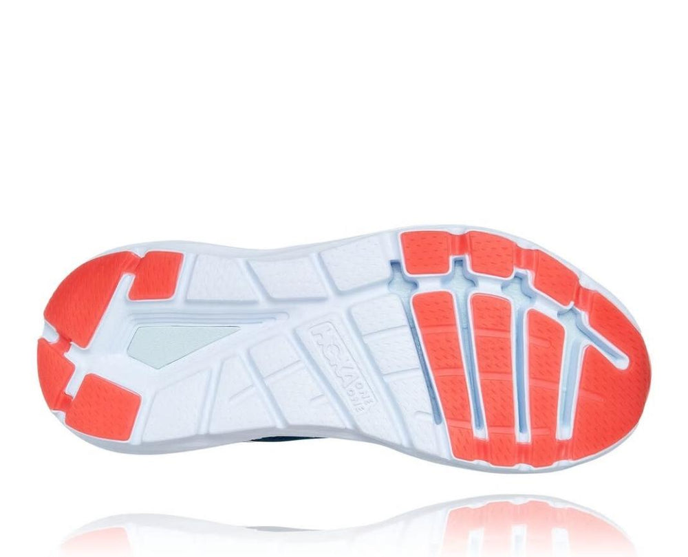 Women Road Running | HOKA ONE ONE Elevon 2 Moroccan Blue / Hot Coral