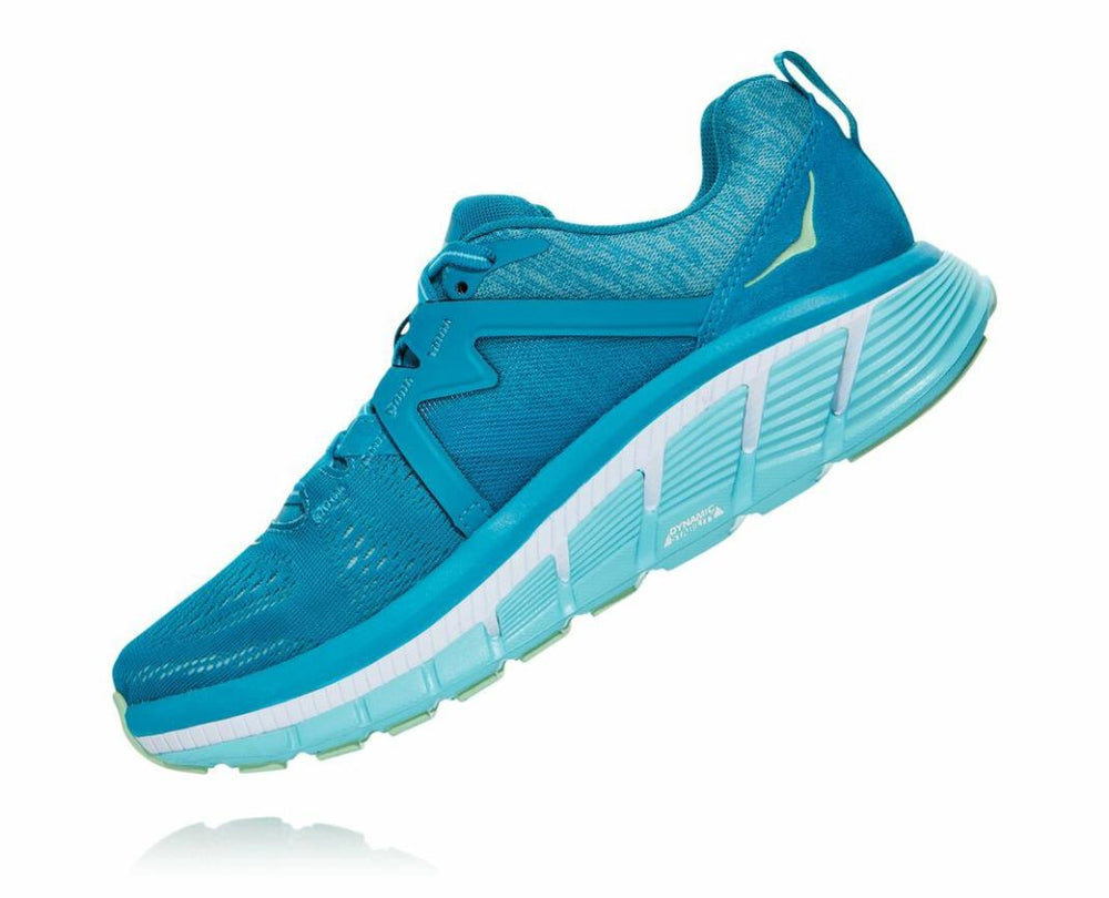 Women Road Running | HOKA ONE ONE Gaviota 2 Caribbean Sea / Green Ash