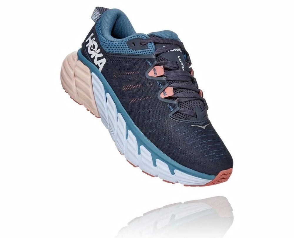 Women Road Running | HOKA ONE ONE Gaviota 3 Ombre Blue / Rosette
