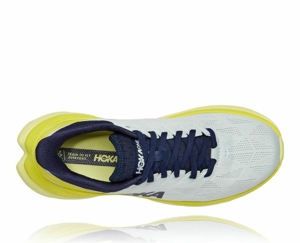 Women Road Running | HOKA ONE ONE Mach 4 Blue Flower / Citrus