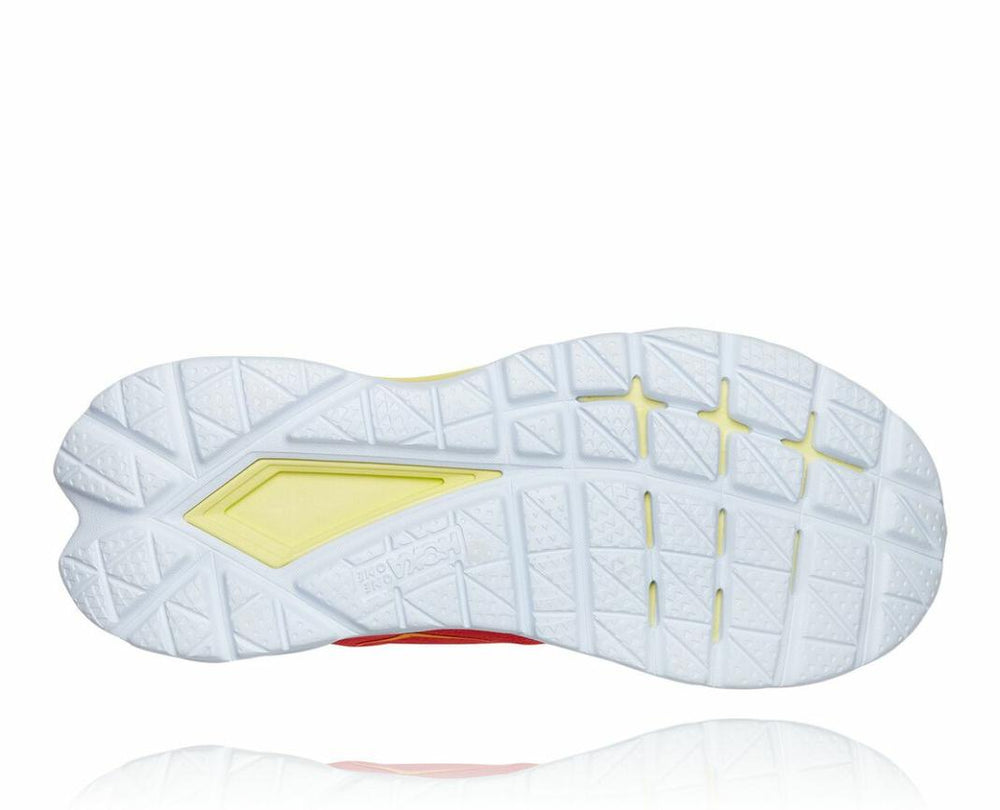 Women Road Running | HOKA ONE ONE Mach 4 Hot Coral / Saffron