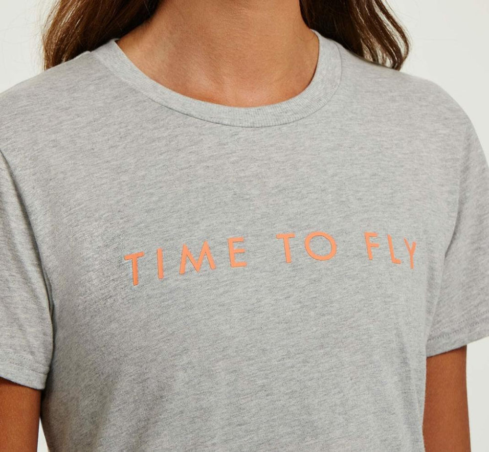 Women Tops | HOKA ONE ONE Brand Tee Heather Grey / Cantaloupe