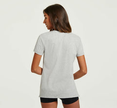 Women Tops | HOKA ONE ONE Brand Tee Heather Grey / Cantaloupe