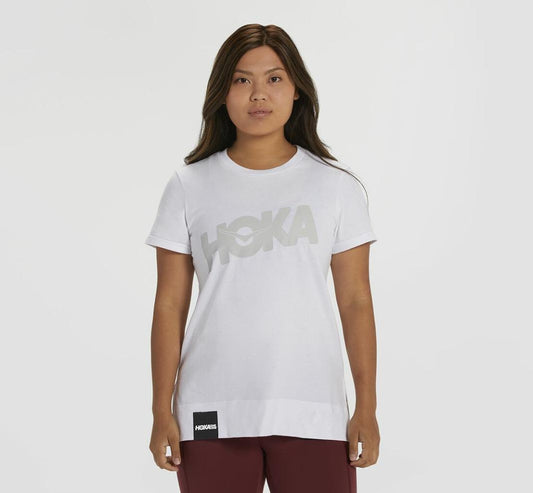 Women Tops | HOKA ONE ONE Brand Tee White