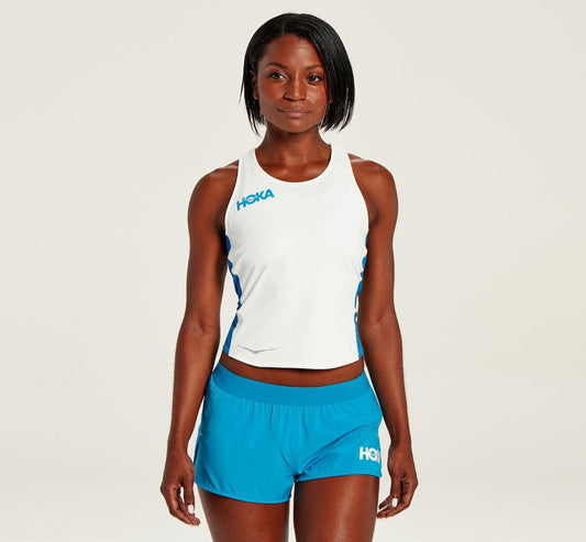 Women Tops | HOKA ONE ONE Fitted Tank White