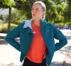 Women Tops | HOKA ONE ONE Hybrid Run Jacket Moroccan Blue