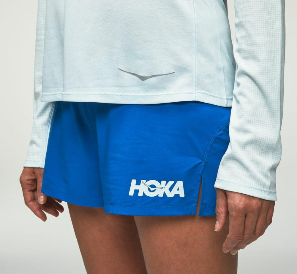 Women Tops | HOKA ONE ONE Performance Long Sleeve Wan Blue