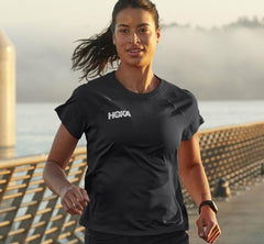 Women Tops | HOKA ONE ONE Performance Short Sleeve Black